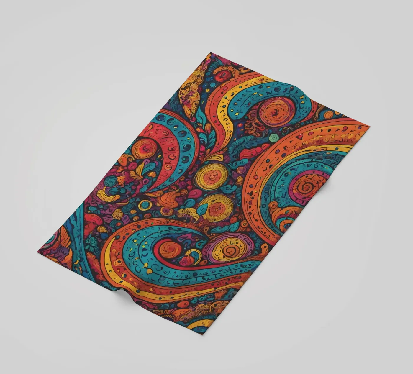 Psychedelisch patroon strandhanddoek van Charnwood Prints
