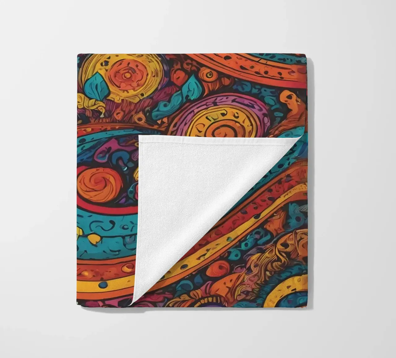 Psychedelic Pattern beach towel by Charnwood Prints