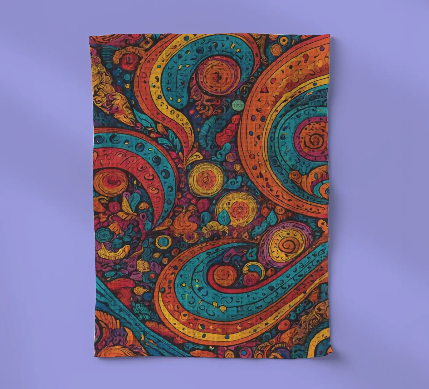 Motif psychédélique torchon de Charnwood Prints