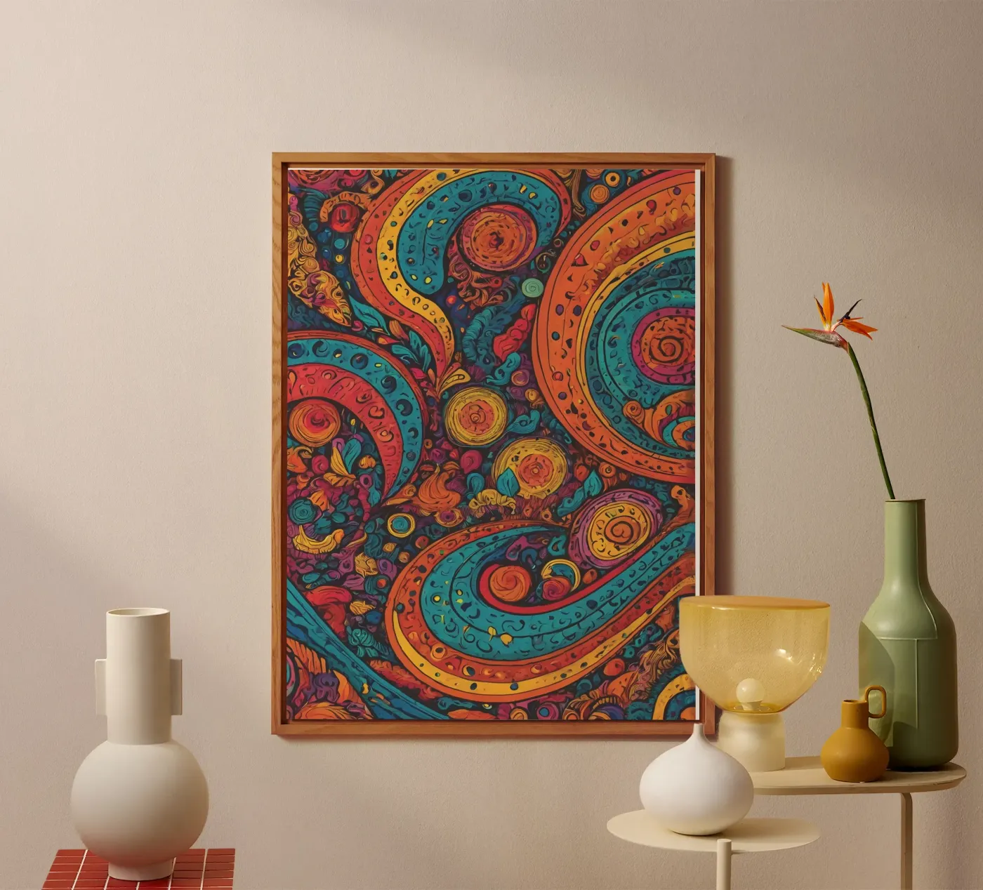 Motif psychédélique panneau forex de Charnwood Prints
