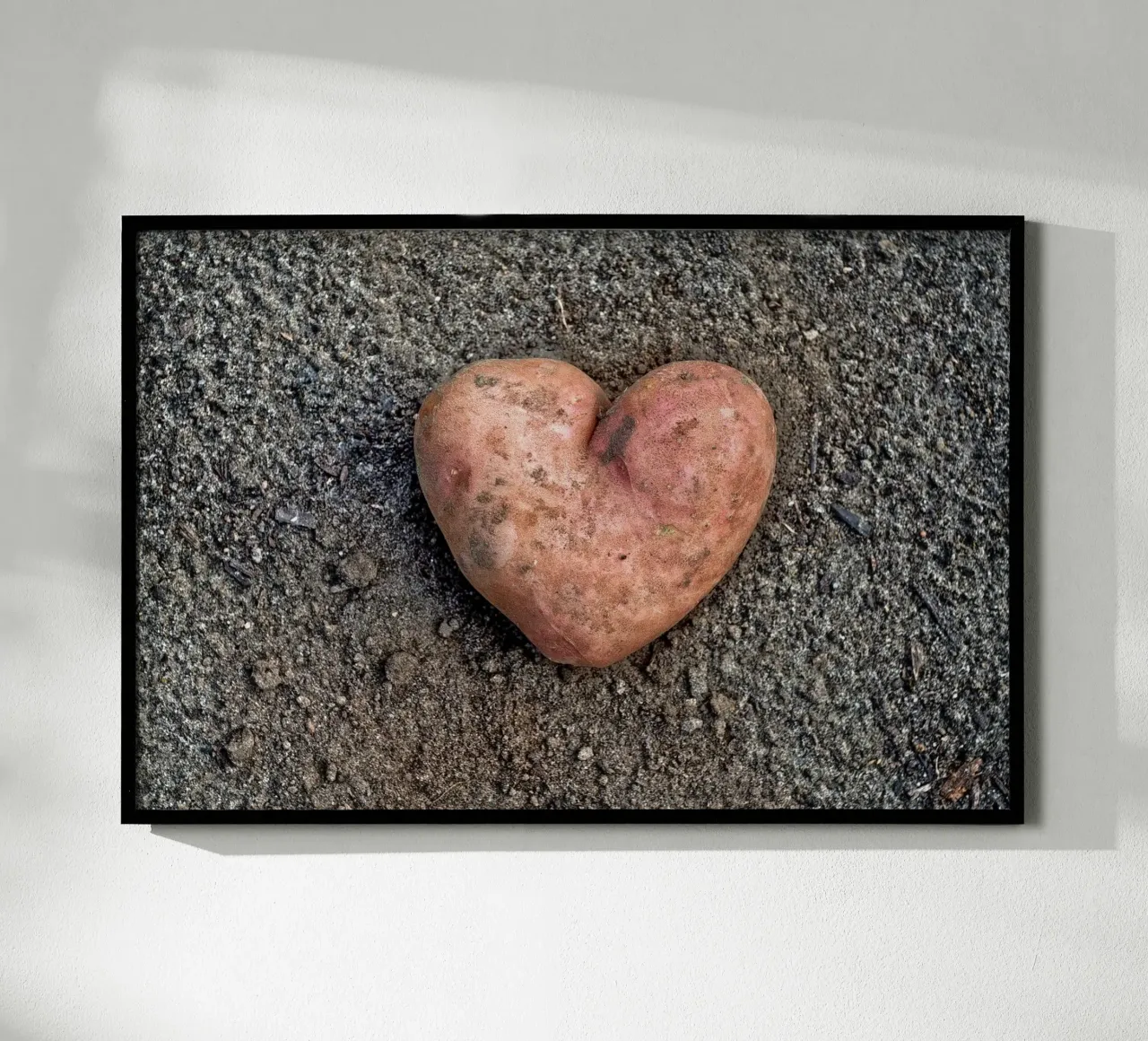 Simbolo di amore e nutrimento - Patata dolce a forma di cuore carta hahnemühle da Curious Collections by Marielle Leenders