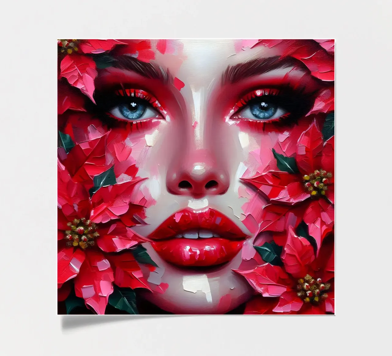 Christmas Poinsettia sticker sheet by ARTOMATIC