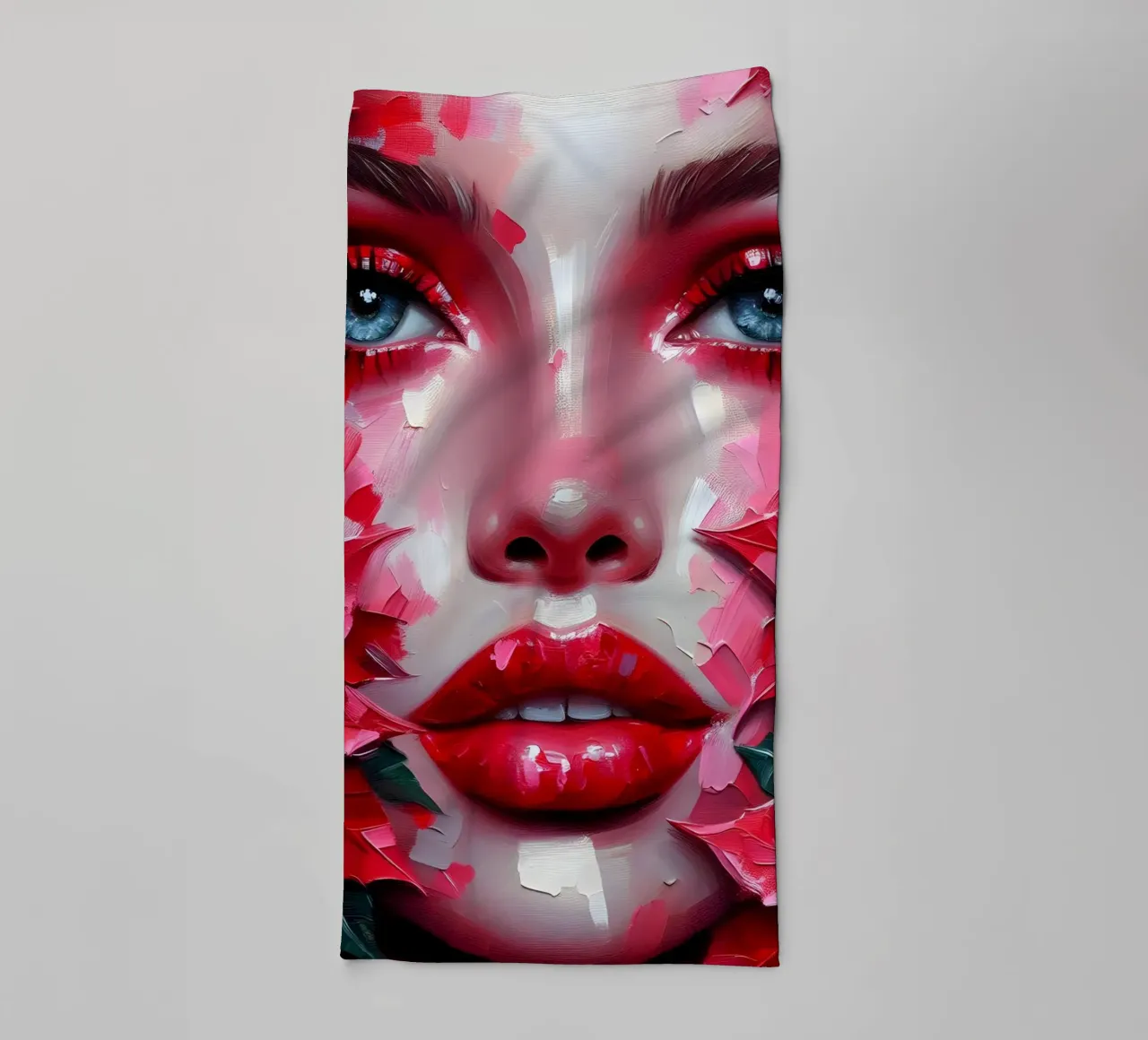 Christmas Poinsettia towel by ARTOMATIC