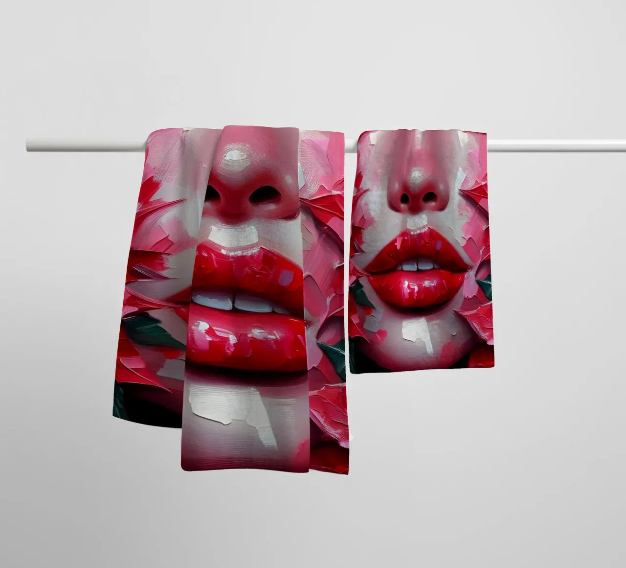 Christmas Poinsettia towel by ARTOMATIC