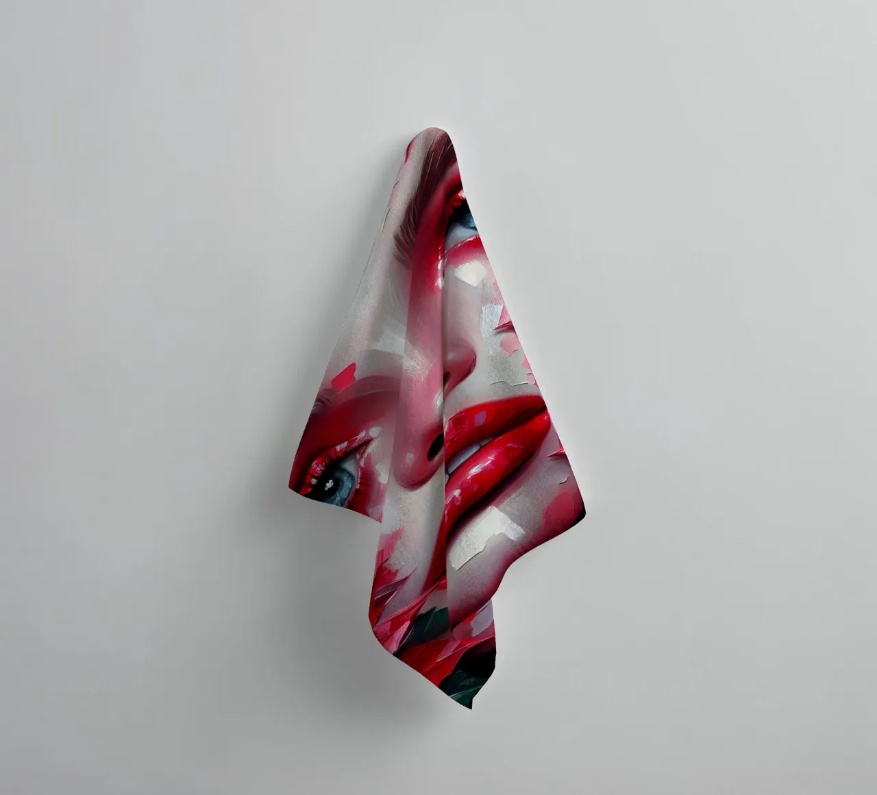 Christmas Poinsettia towel by ARTOMATIC