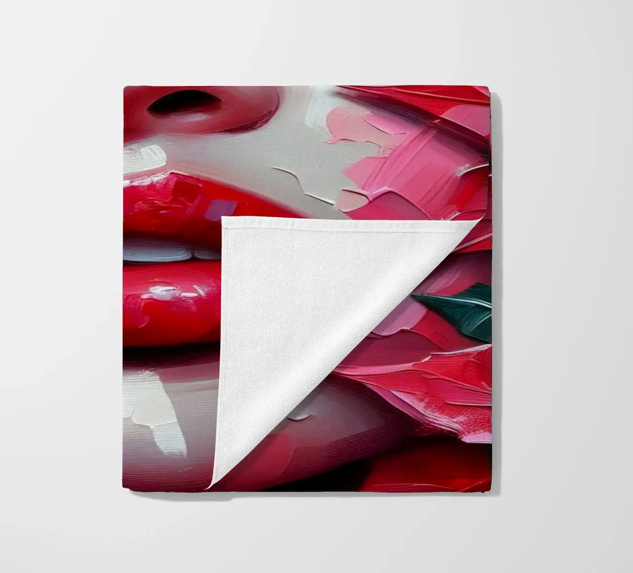 Christmas Poinsettia beach towel by ARTOMATIC