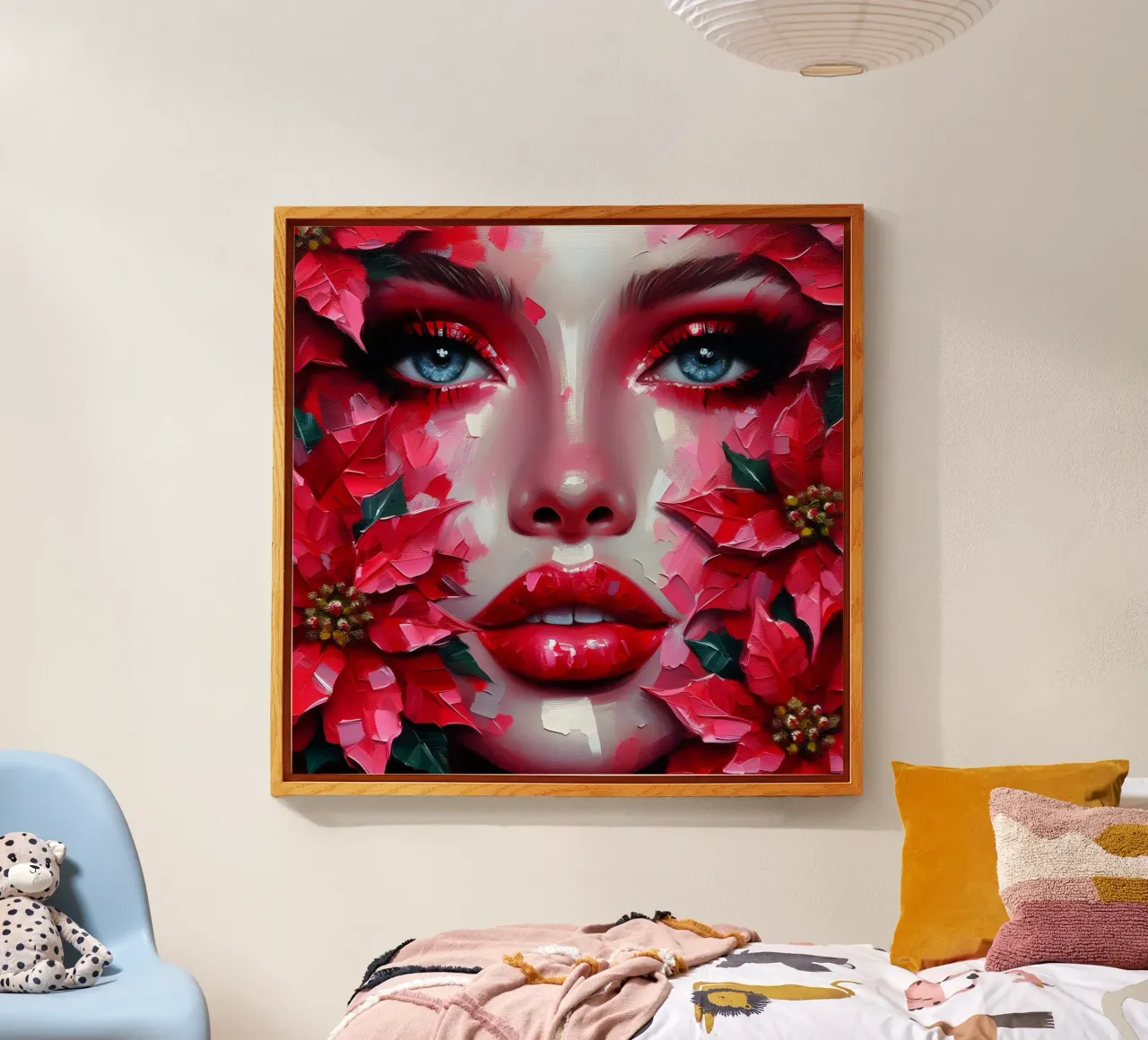 Christmas Poinsettia acrylic glass by ARTOMATIC
