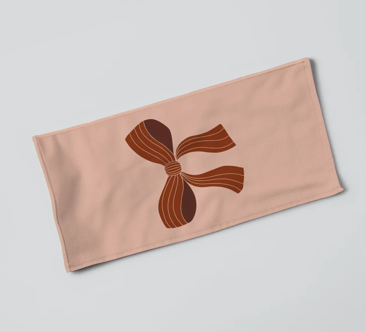 Bow on pink background asciugamano da bagno da AleksandraAnna