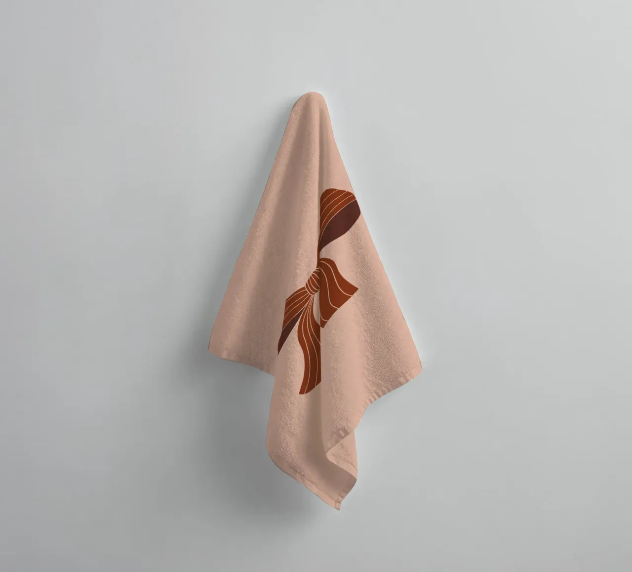 Bow on pink background asciugamano da bagno da AleksandraAnna
