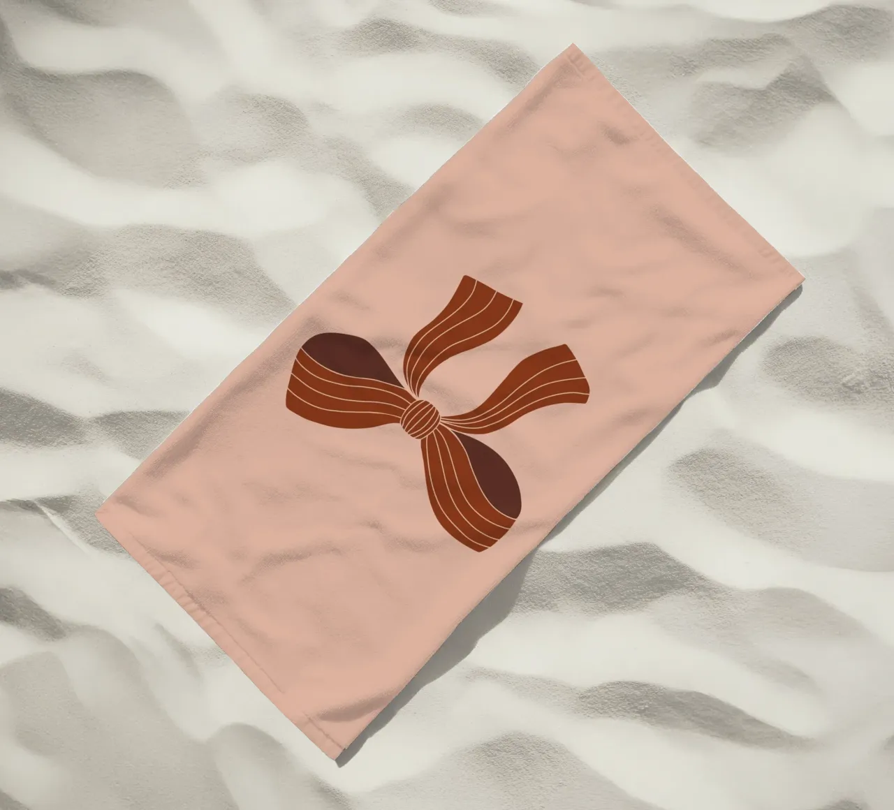 Bow on pink background telo mare da AleksandraAnna