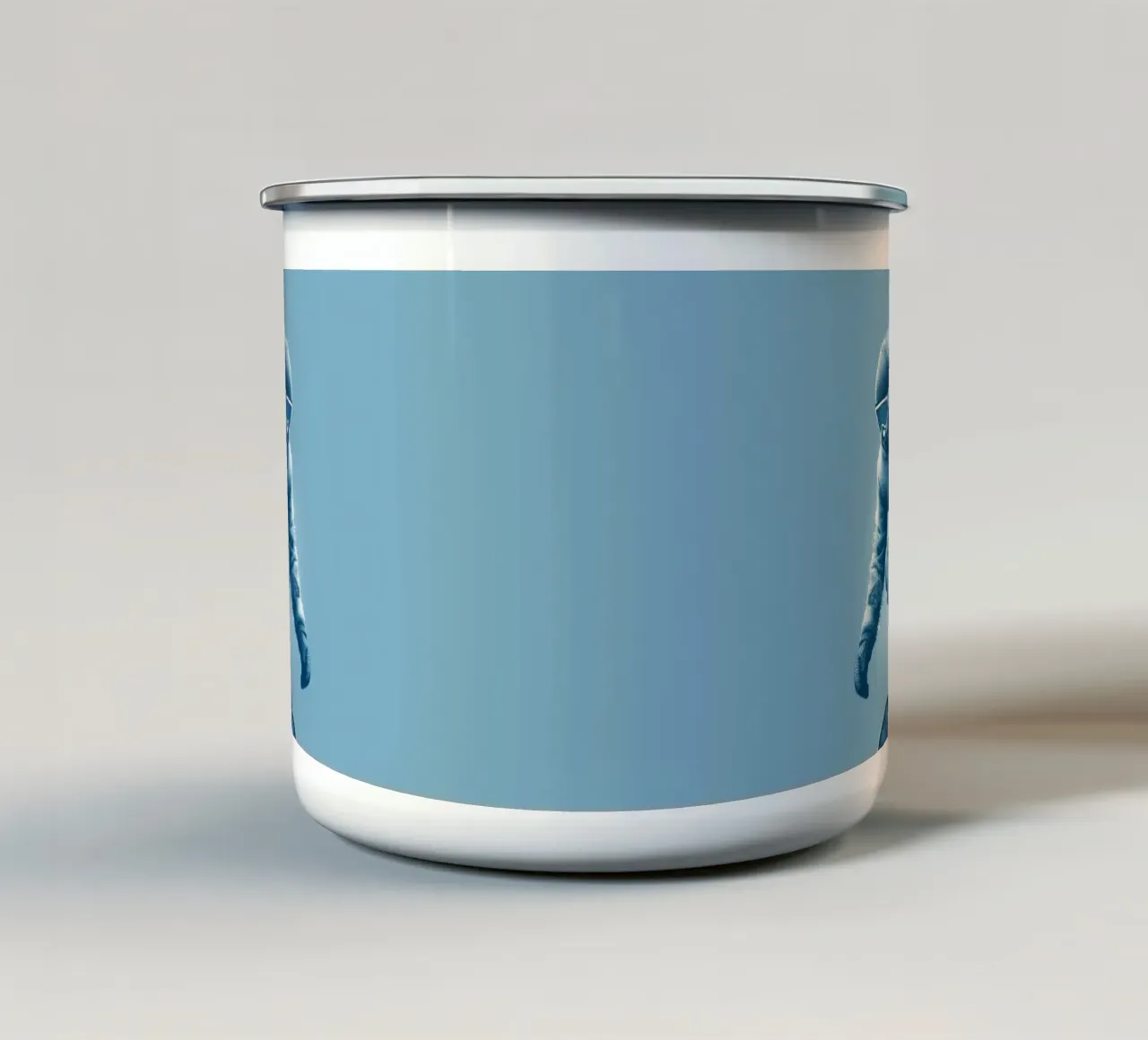 Snowboarder tazza in smalto da Digital Naive