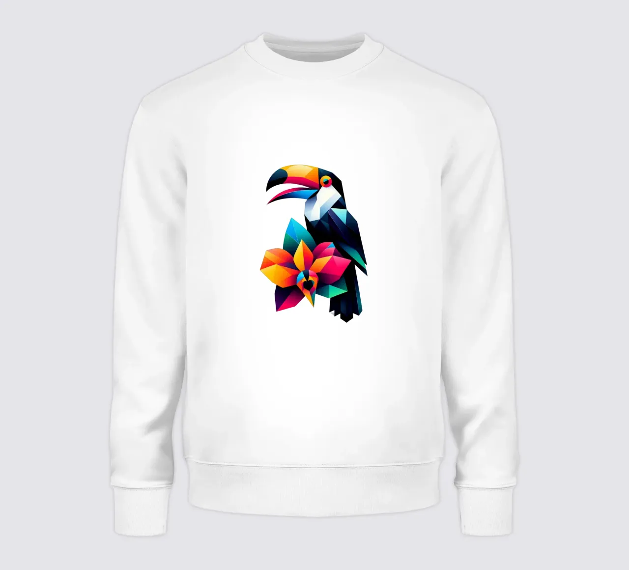 Toekan en orchidee sweatshirt van Digital Naive