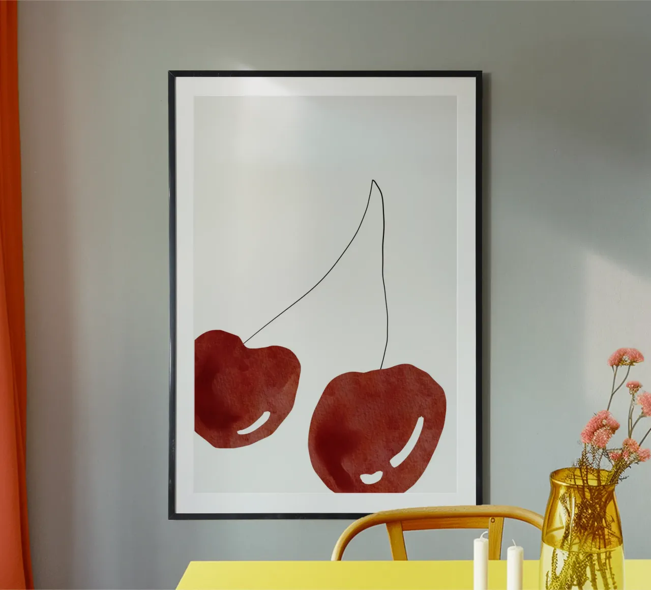 Cherry Duo poster by Melloi Art Print