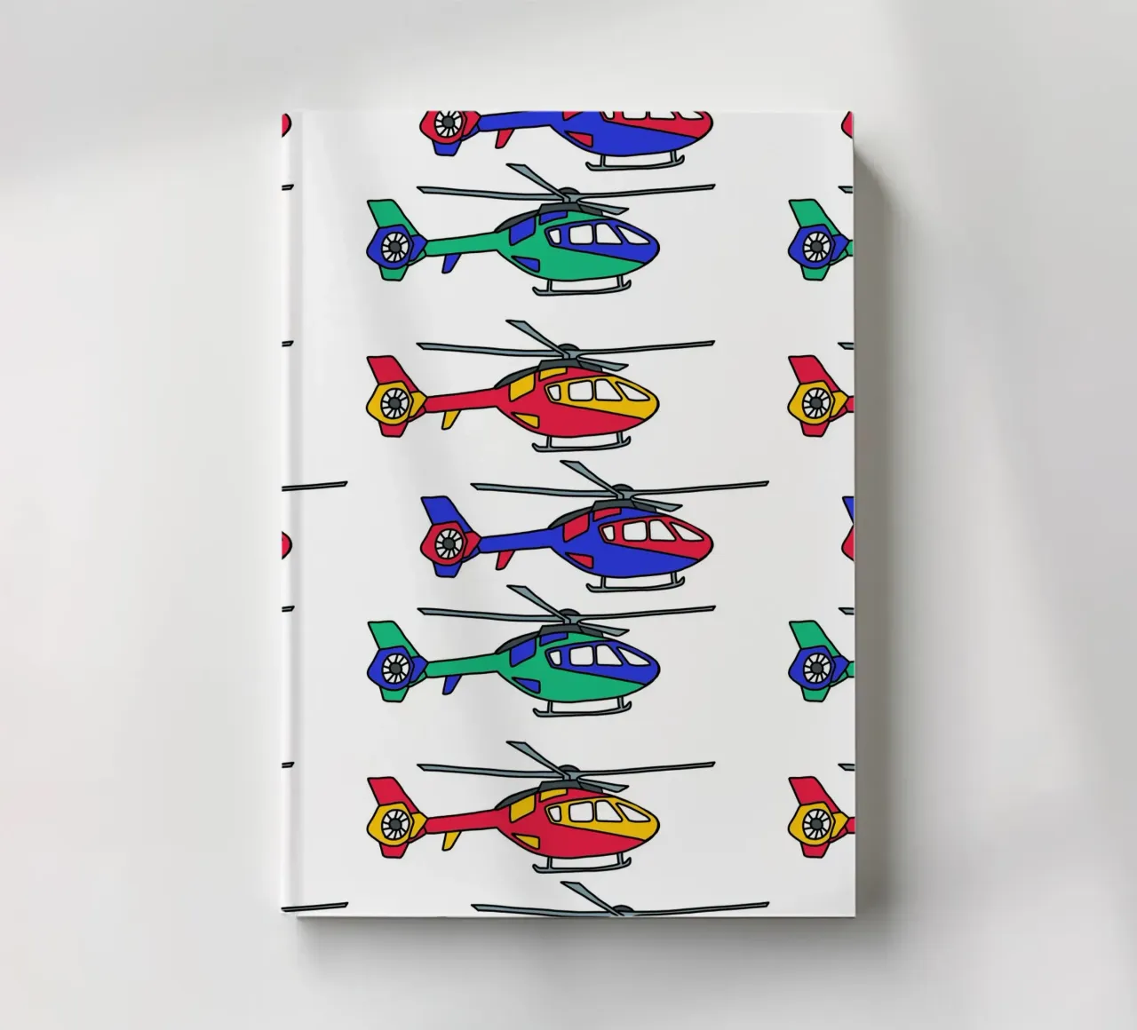 Bunte Hubschrauber notebook by BAINAI KIDS