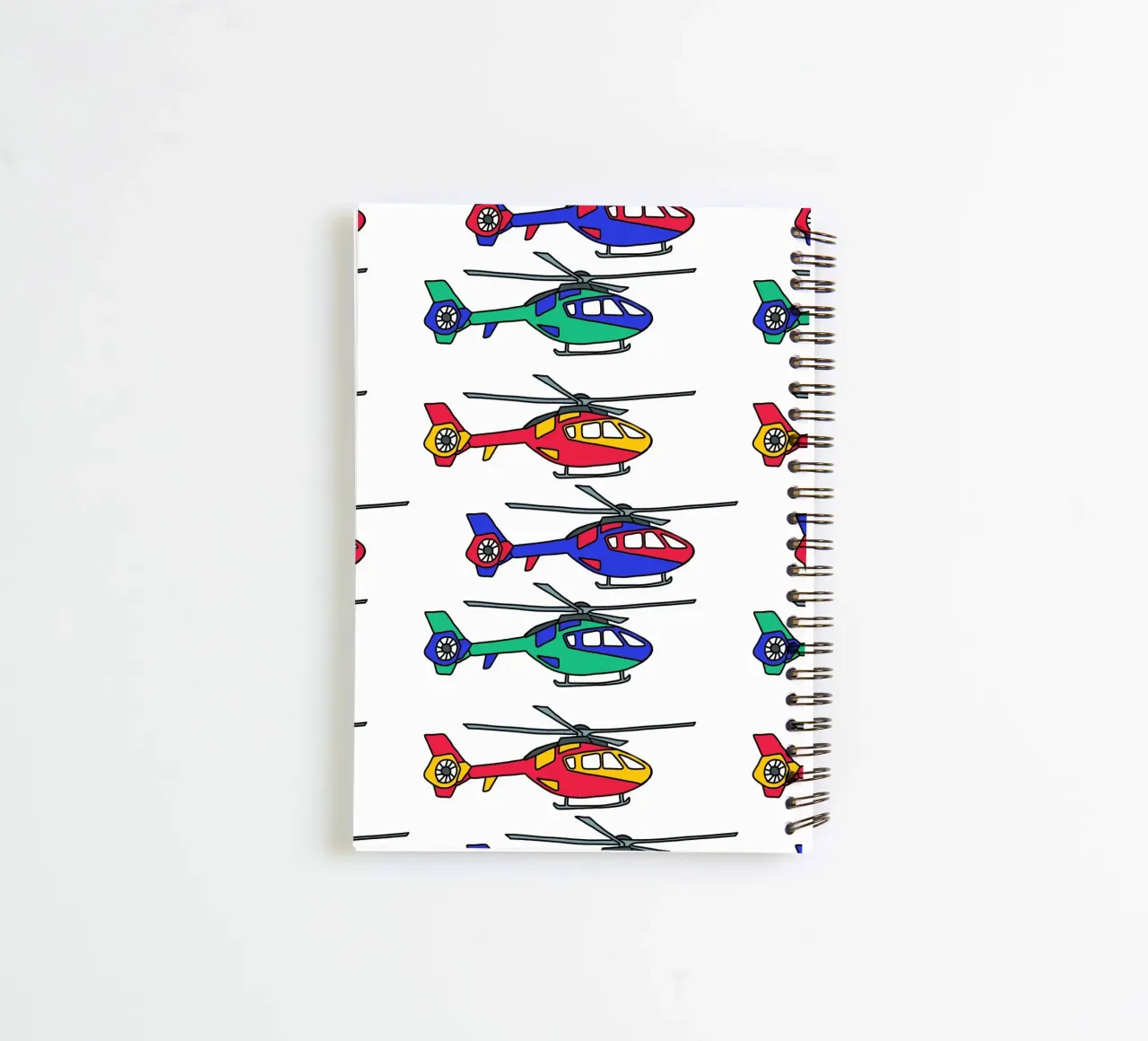 Bunte Hubschrauber spiral notebook by BAINAI KIDS
