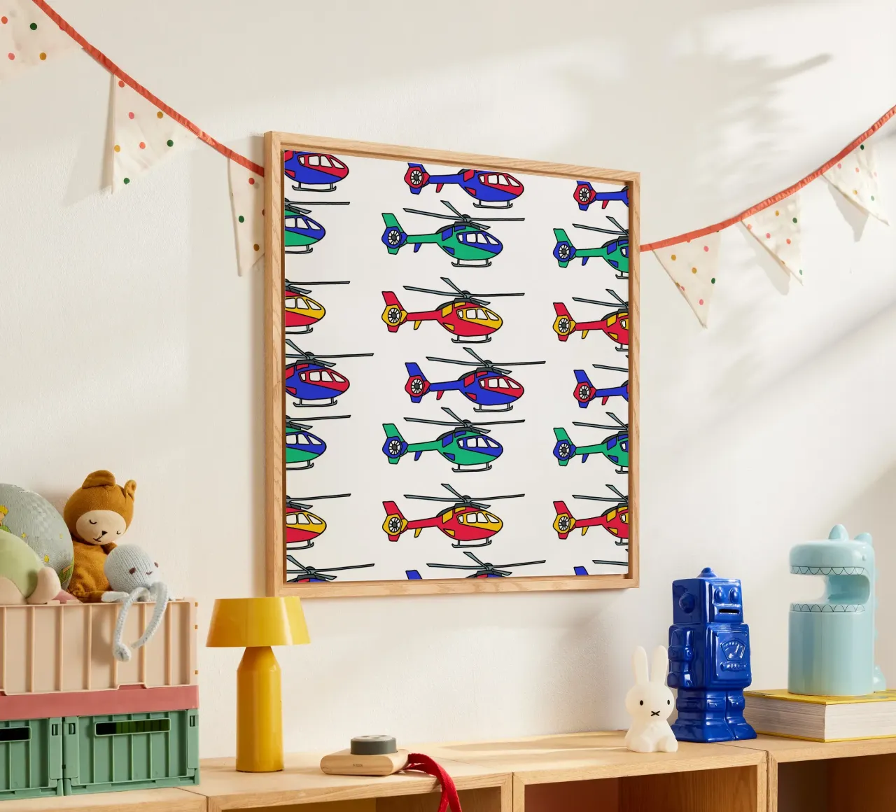 Bunte Hubschrauber plexiglass da BAINAI KIDS