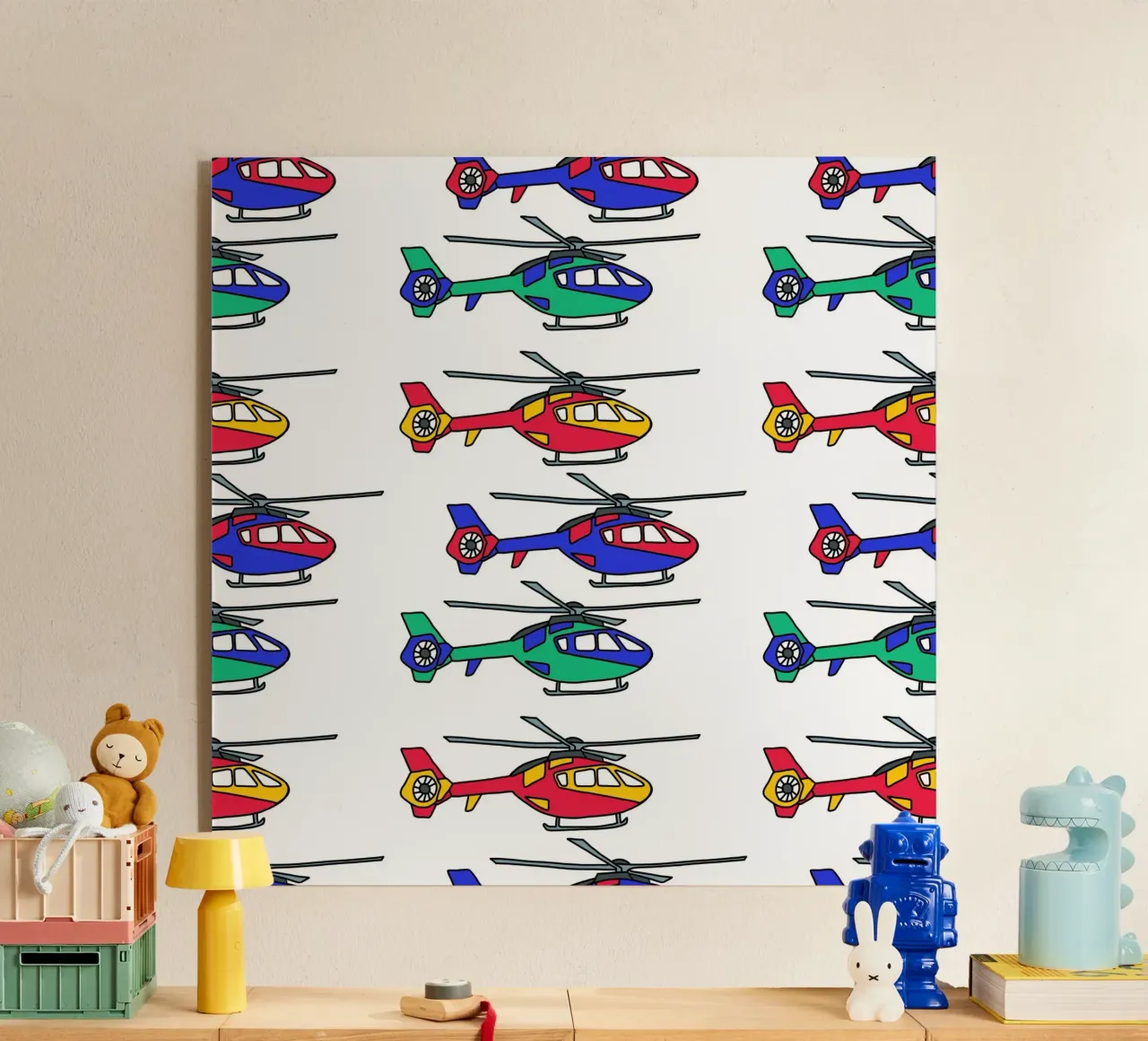 Bunte Hubschrauber plexiglass da BAINAI KIDS