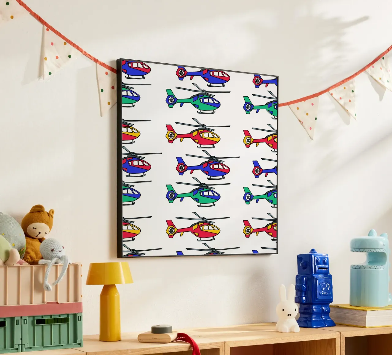Bunte Hubschrauber alluminio dibond da BAINAI KIDS