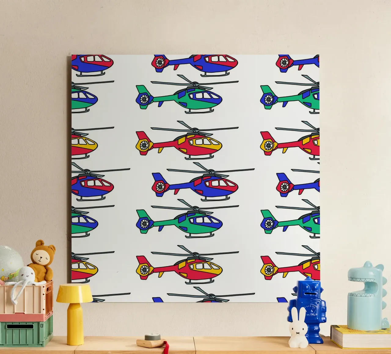 Bunte Hubschrauber alluminio dibond da BAINAI KIDS