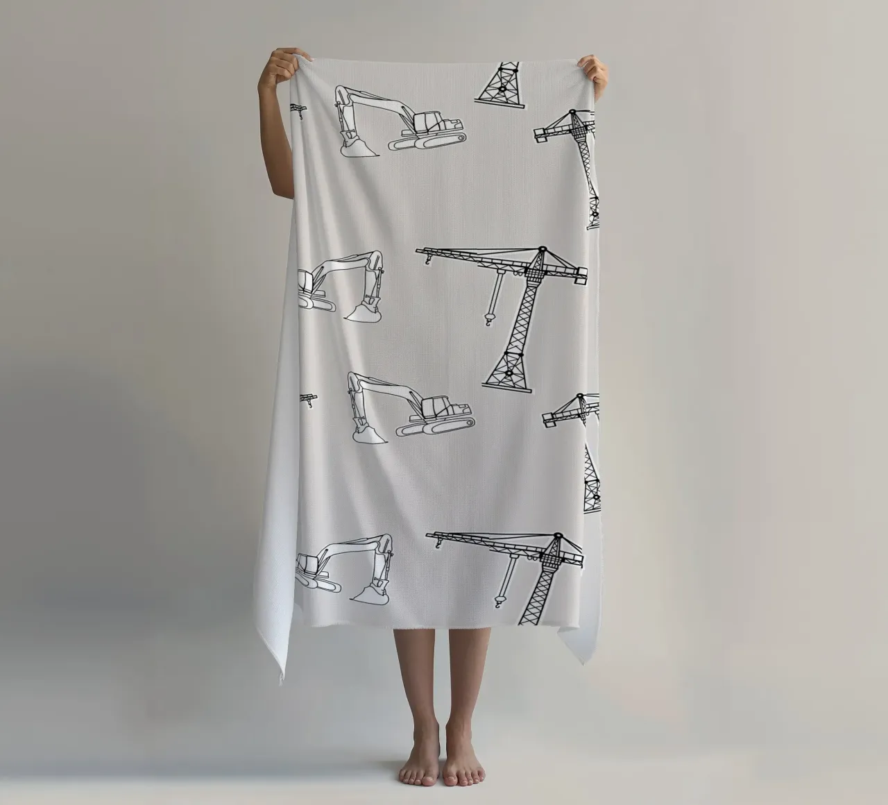 Bagger und Kran telo mare da BAINAI KIDS