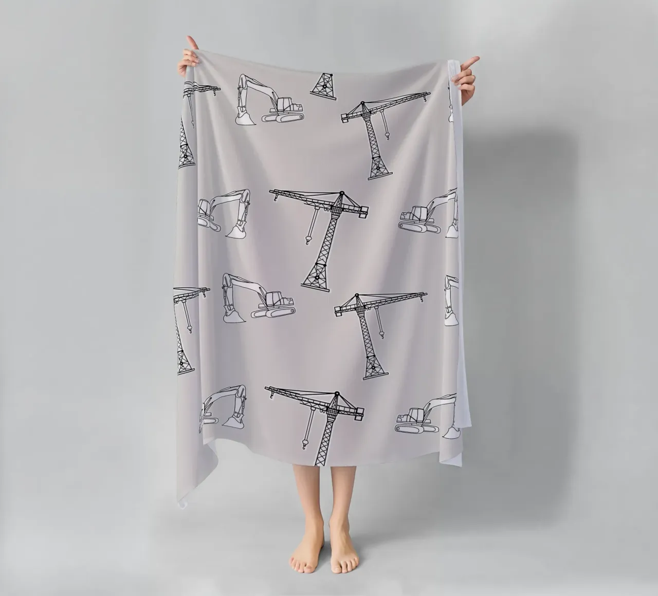 Bagger und Kran telo mare da BAINAI KIDS