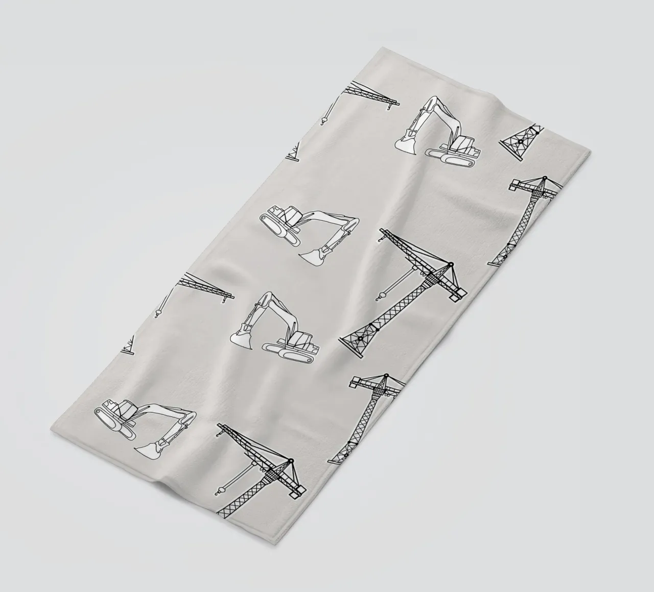 Bagger und Kran telo mare da BAINAI KIDS