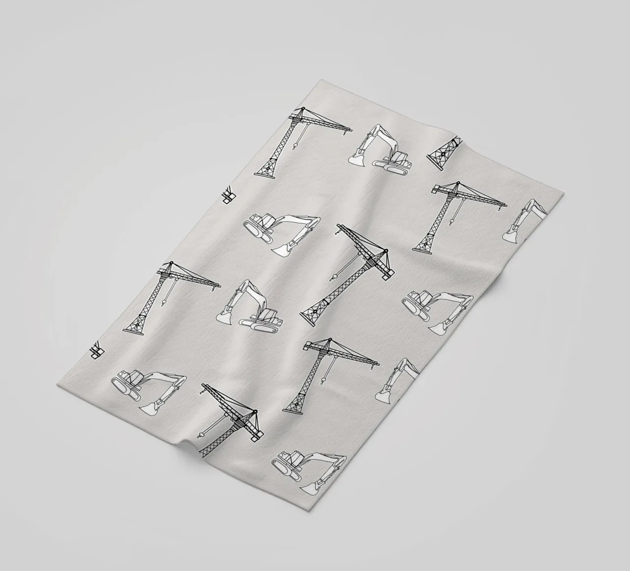 Bagger und Kran telo mare da BAINAI KIDS