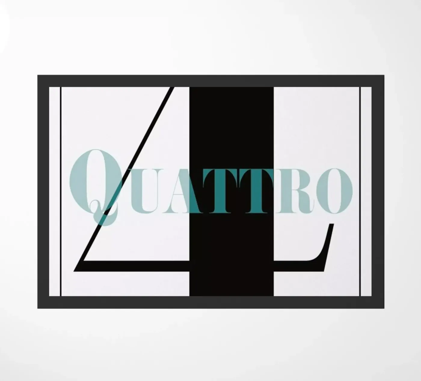 Numero 4 doormat by In Full Color