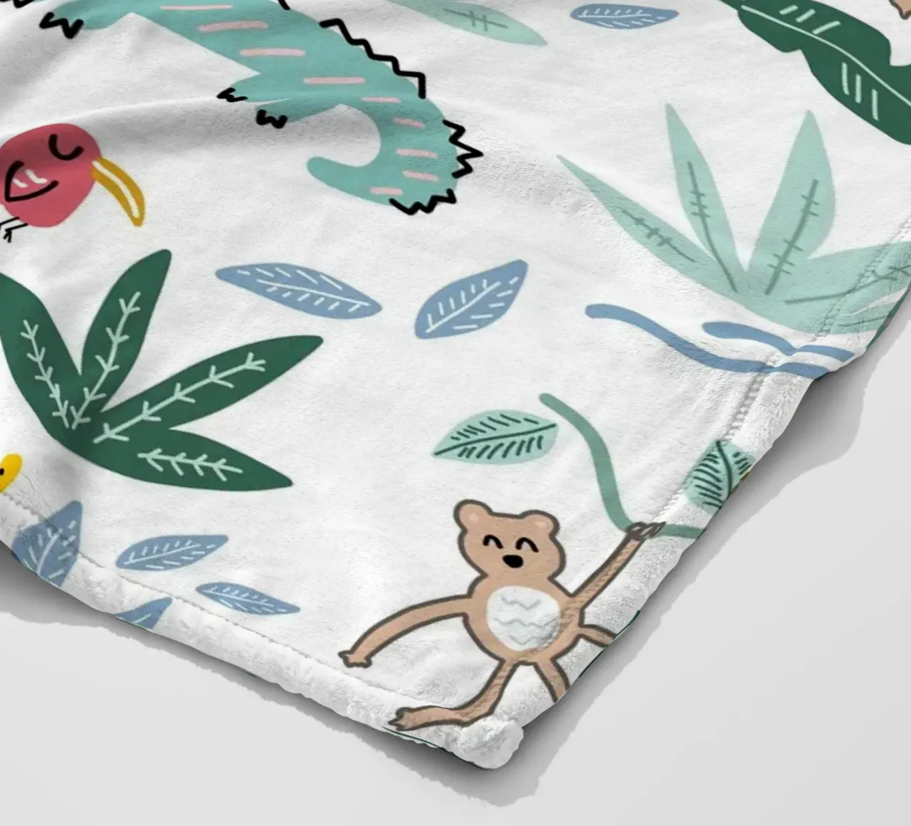 Amazonas Muster Fleecedecke von BAINAI KIDS