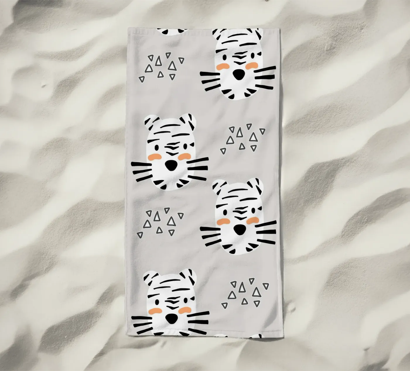 Tiger strandhanddoek van BAINAI KIDS