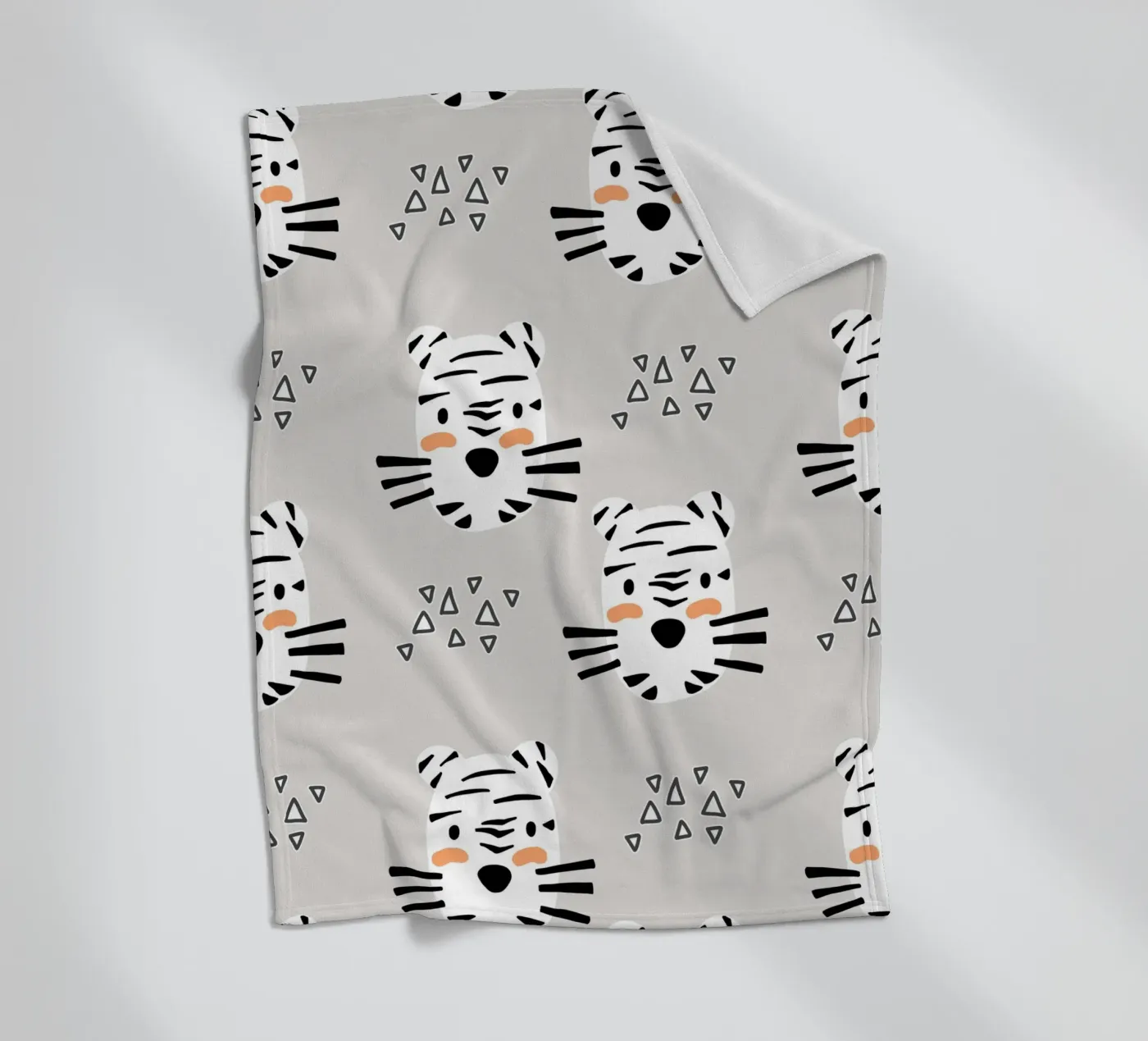 Tiger plaid polaire de BAINAI KIDS