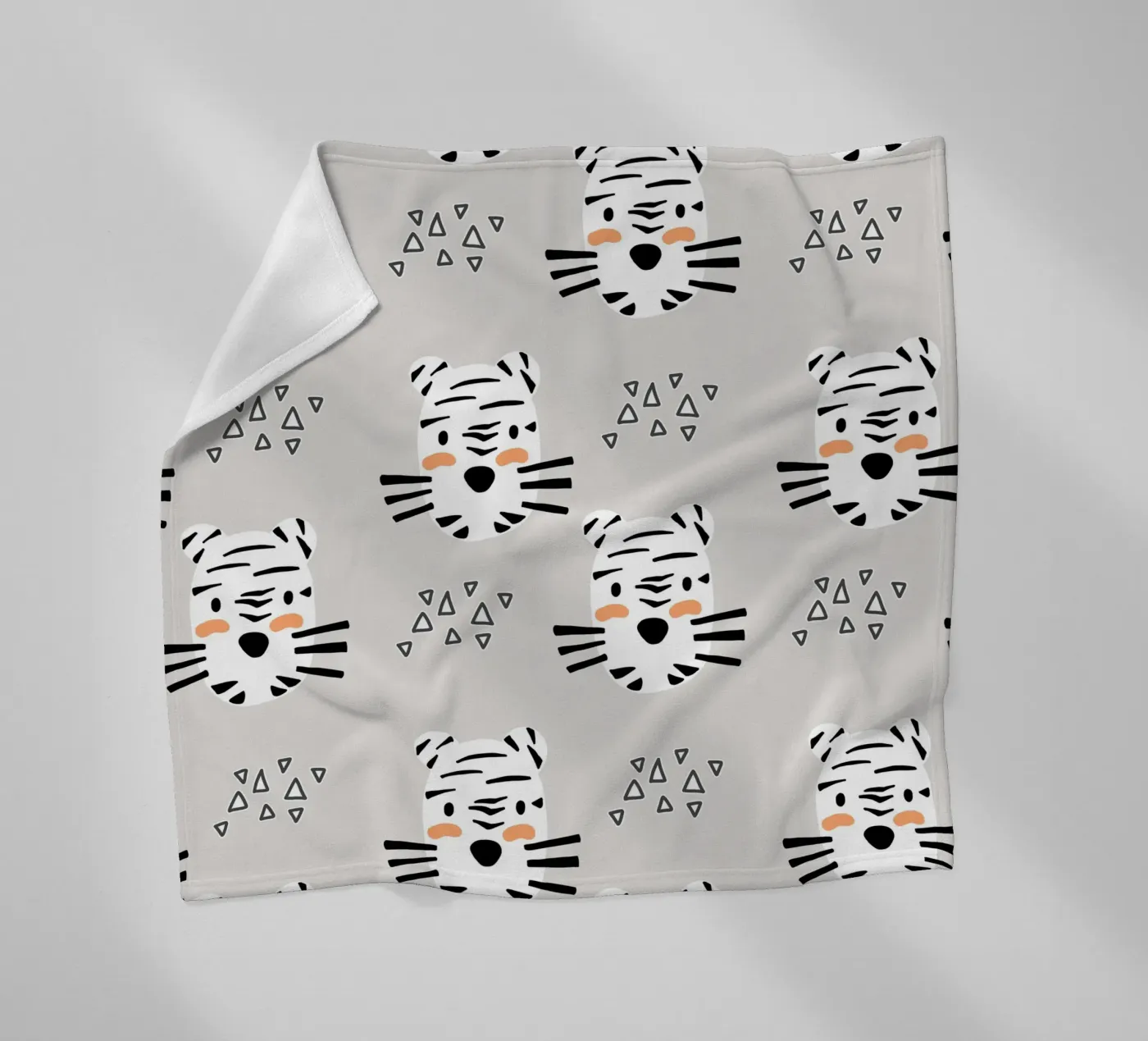 Tiger plaid polaire de BAINAI KIDS