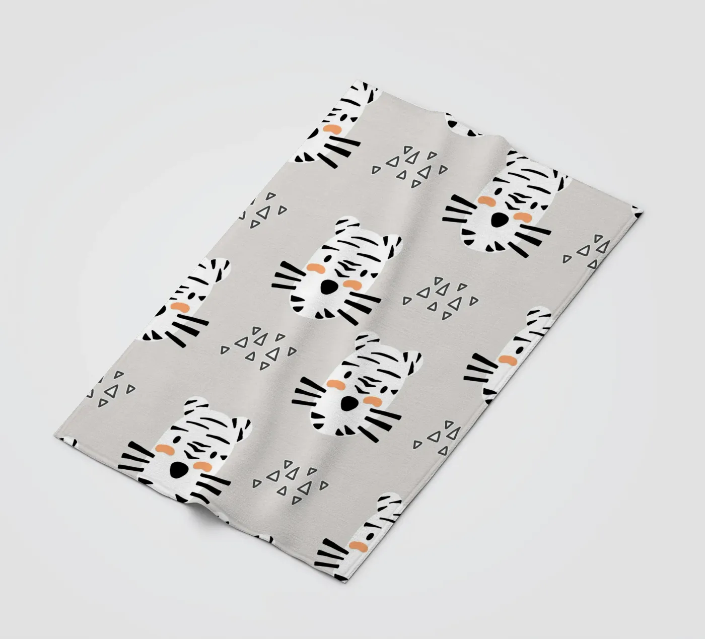 Tiger plaid polaire de BAINAI KIDS