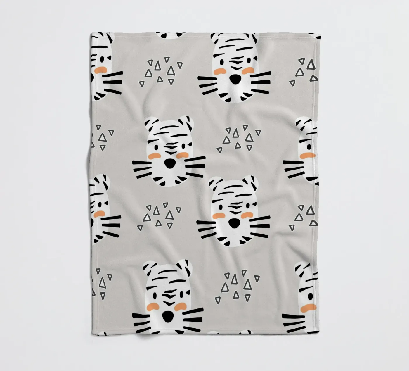 Tiger plaid polaire de BAINAI KIDS