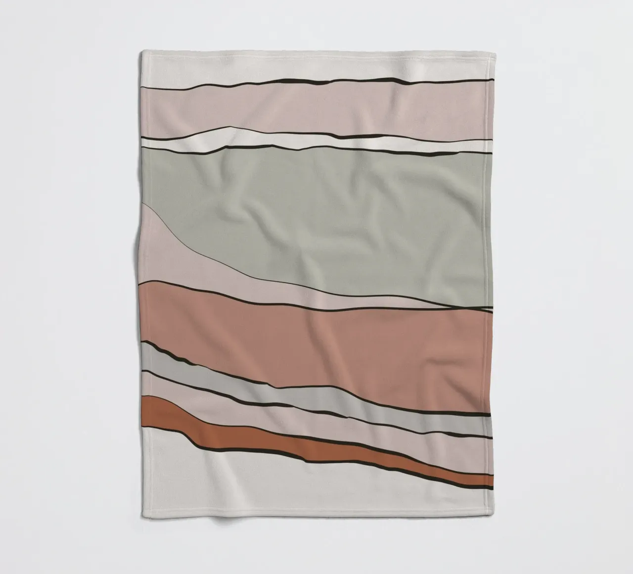 Warm forest lines coperta in pile da BAINAI