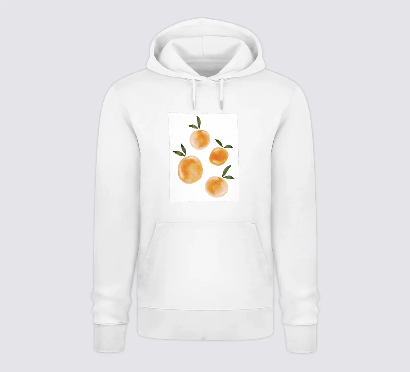 Orange pattern hoodie by Melloi Art Print
