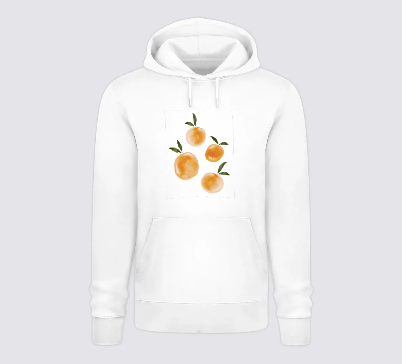 Orange pattern hoodie by Melloi Art Print
