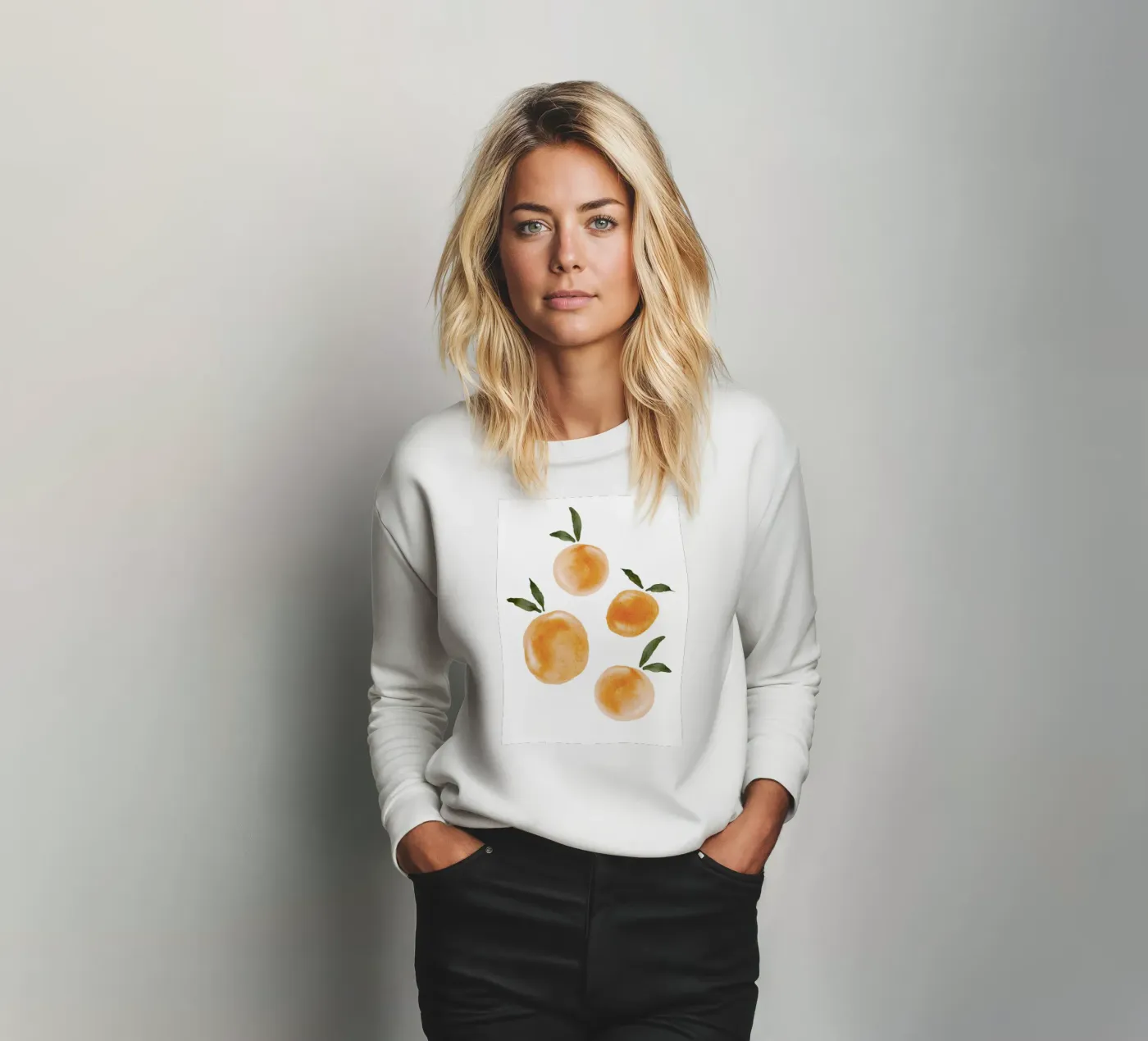 Orange pattern sweatshirt van Melloi Art Print