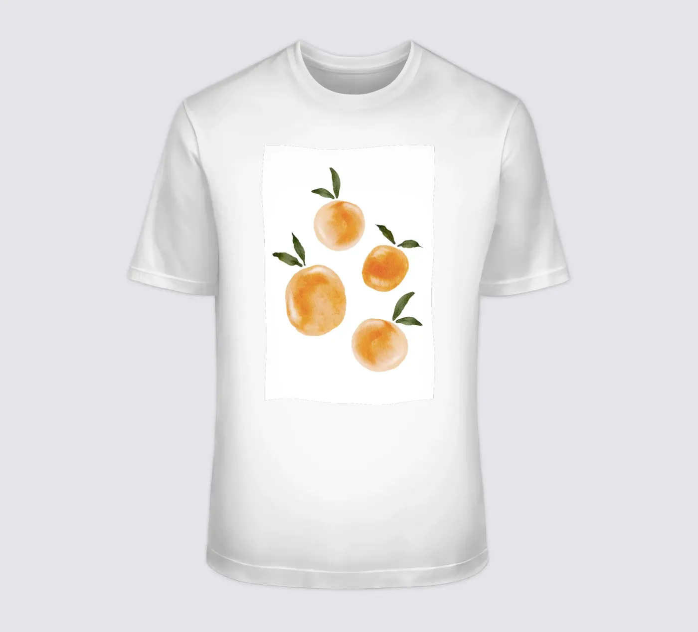 Orange pattern t-shirt by Melloi Art Print