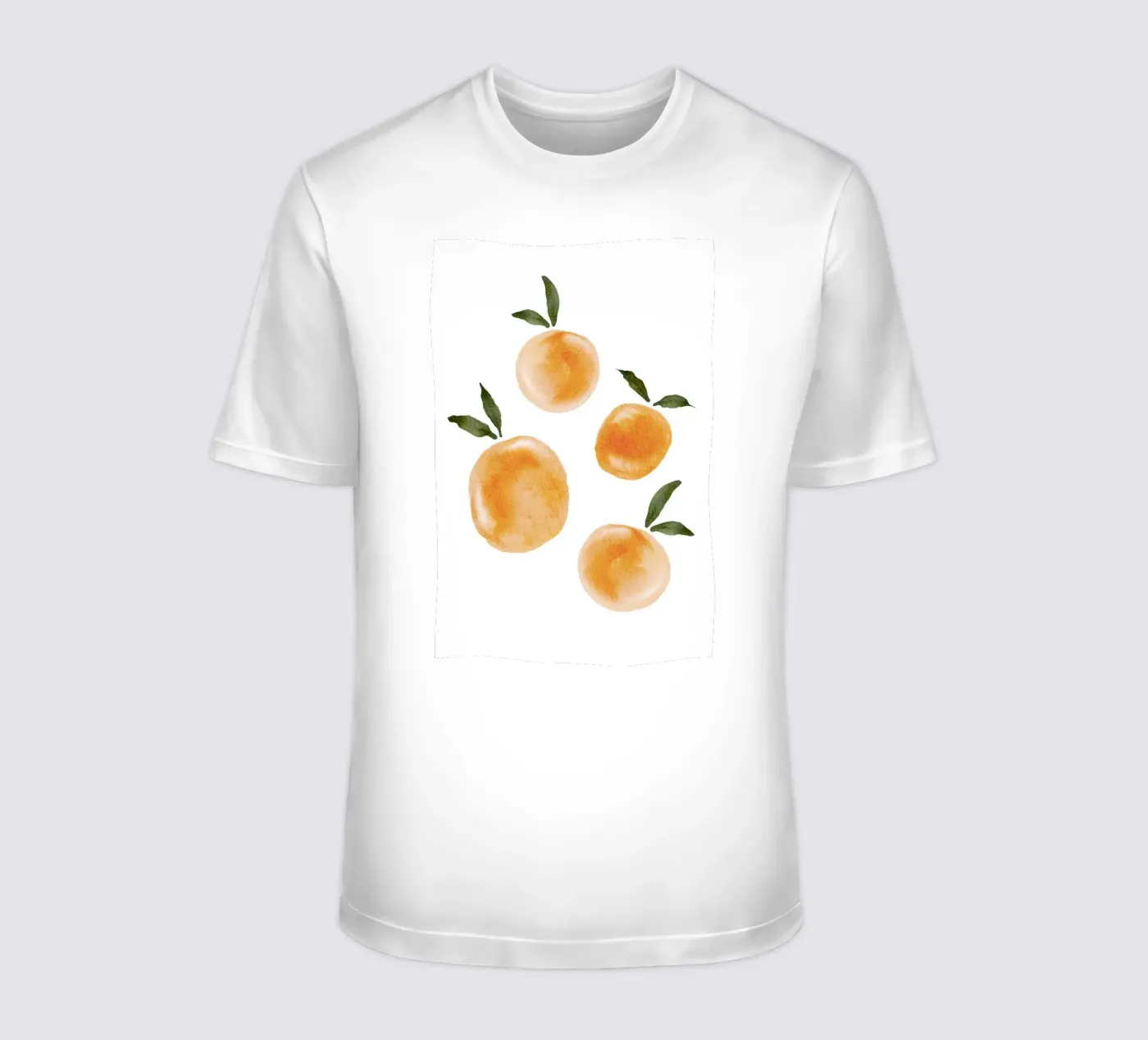 Modello arancione t-shirt da Melloi Art Print