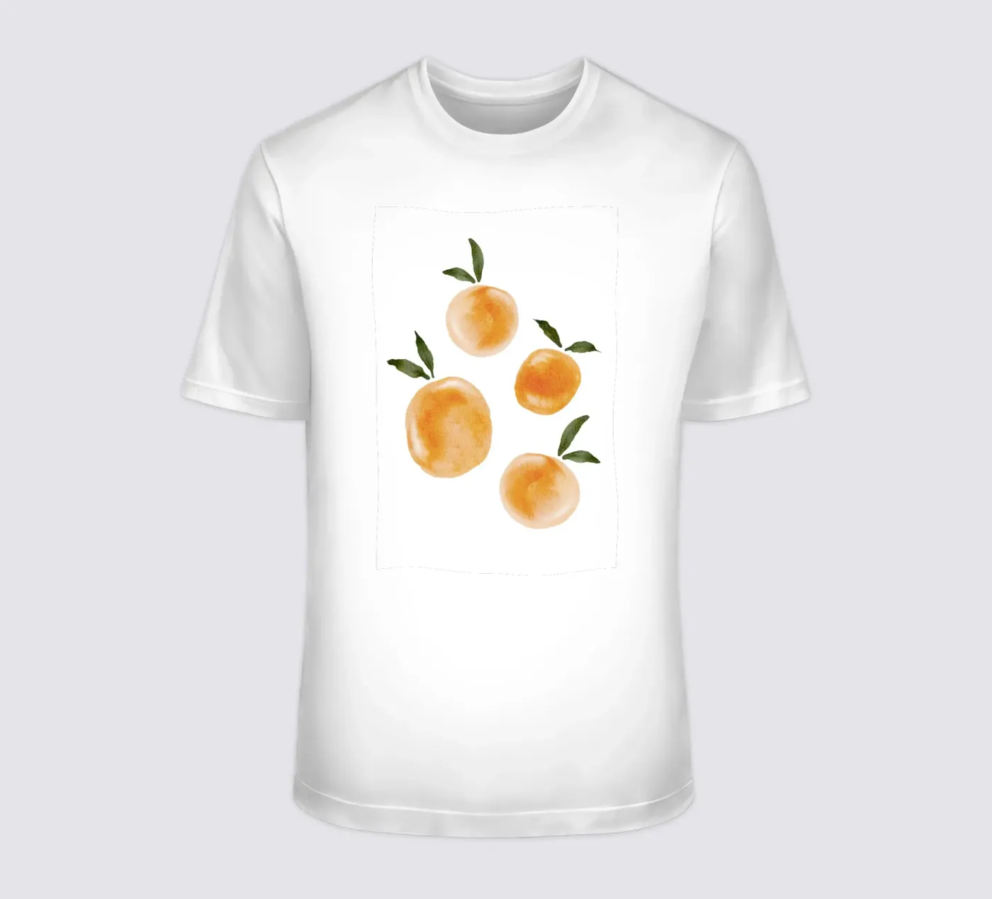 Orange pattern t-shirt by Melloi Art Print