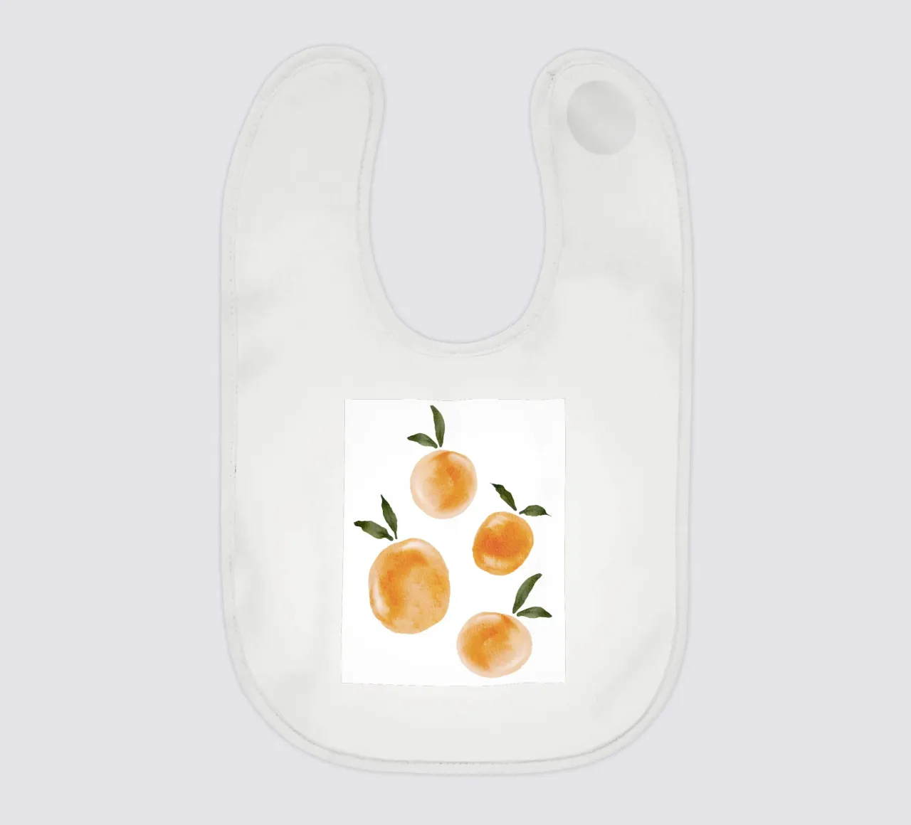 Oranges Pattern Babylätzchen von Melloi Art Print