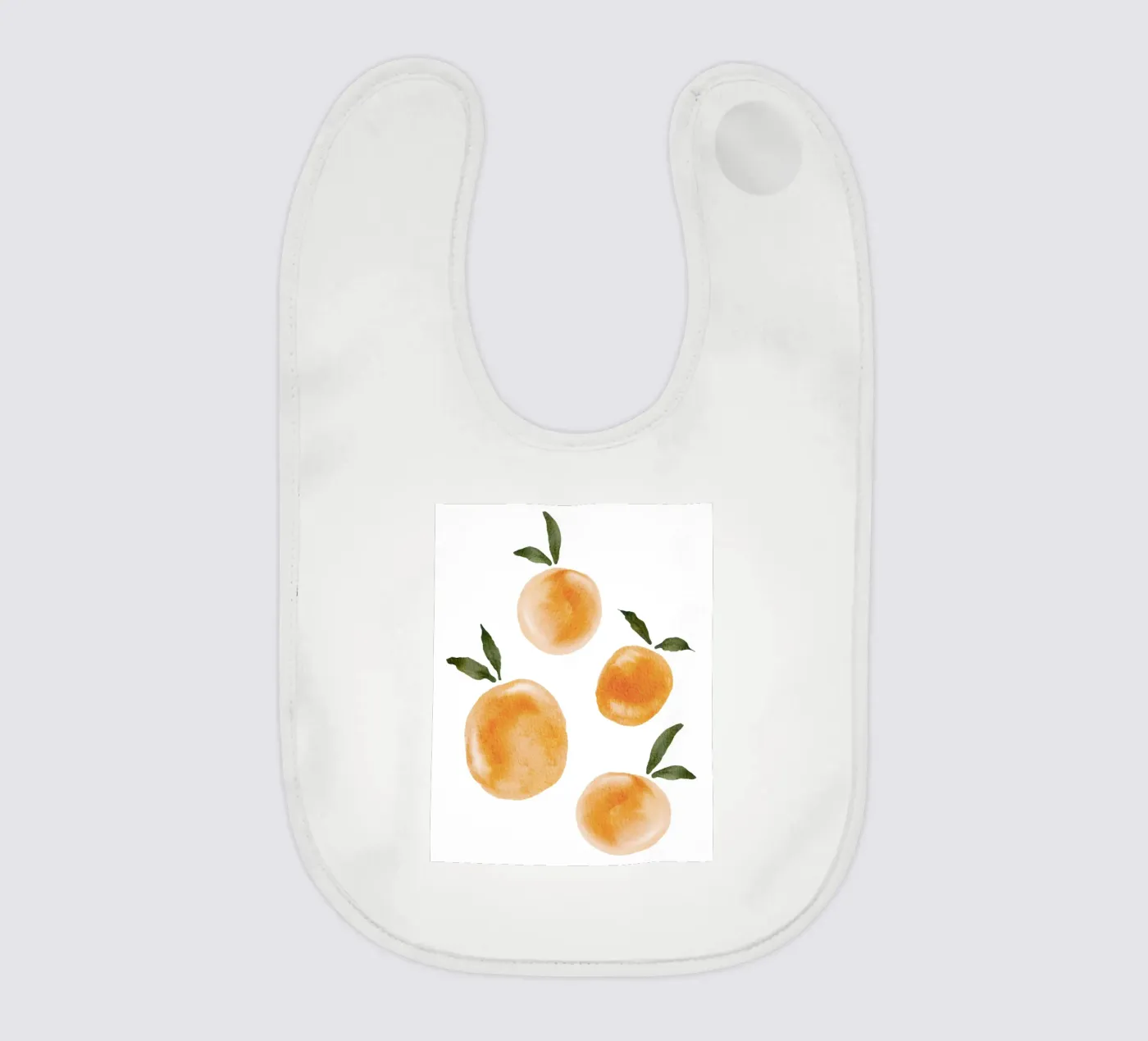 Orange pattern Babylätzchen von Melloi Art Print