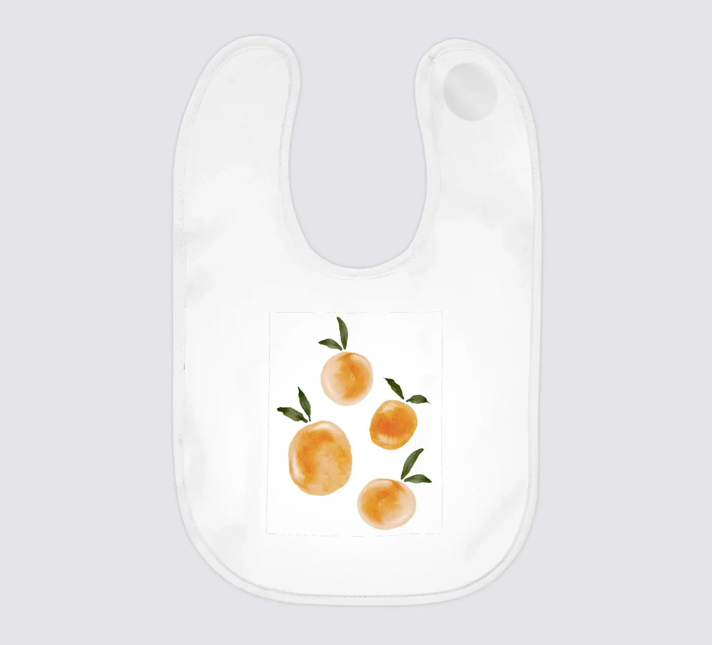 Orange pattern Babylätzchen von Melloi Art Print