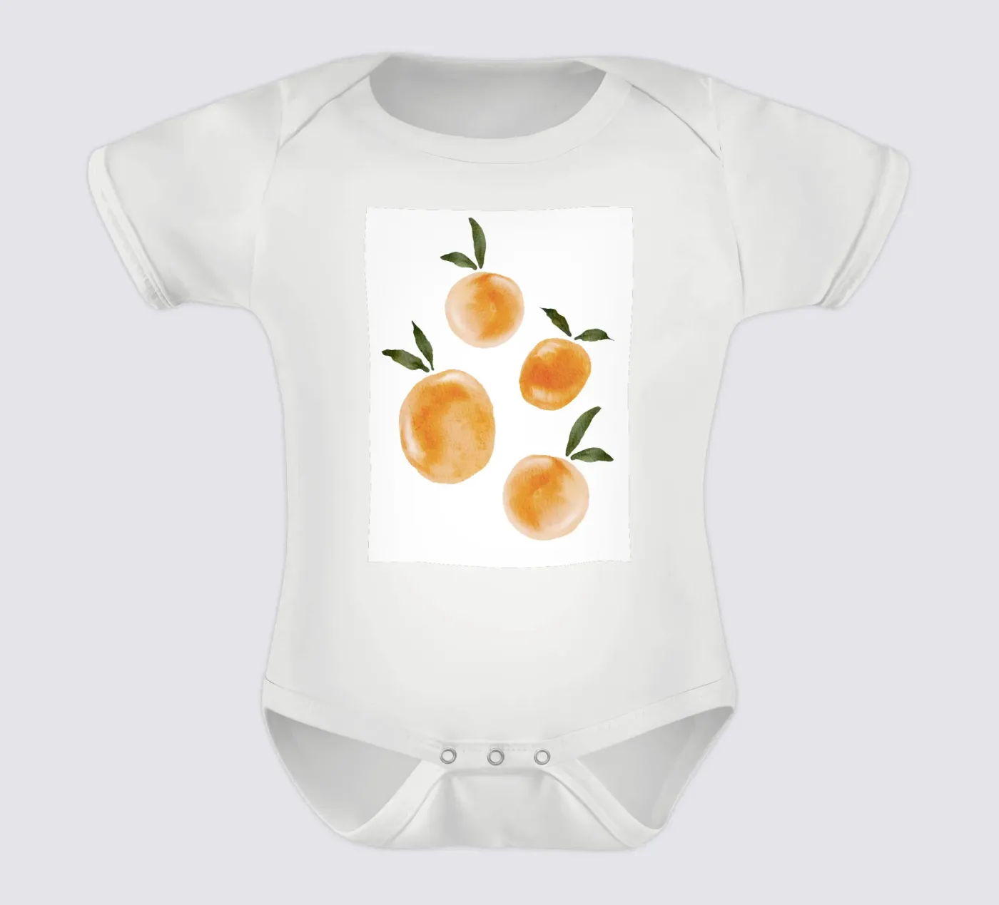 Orange pattern body bébé de Melloi Art Print