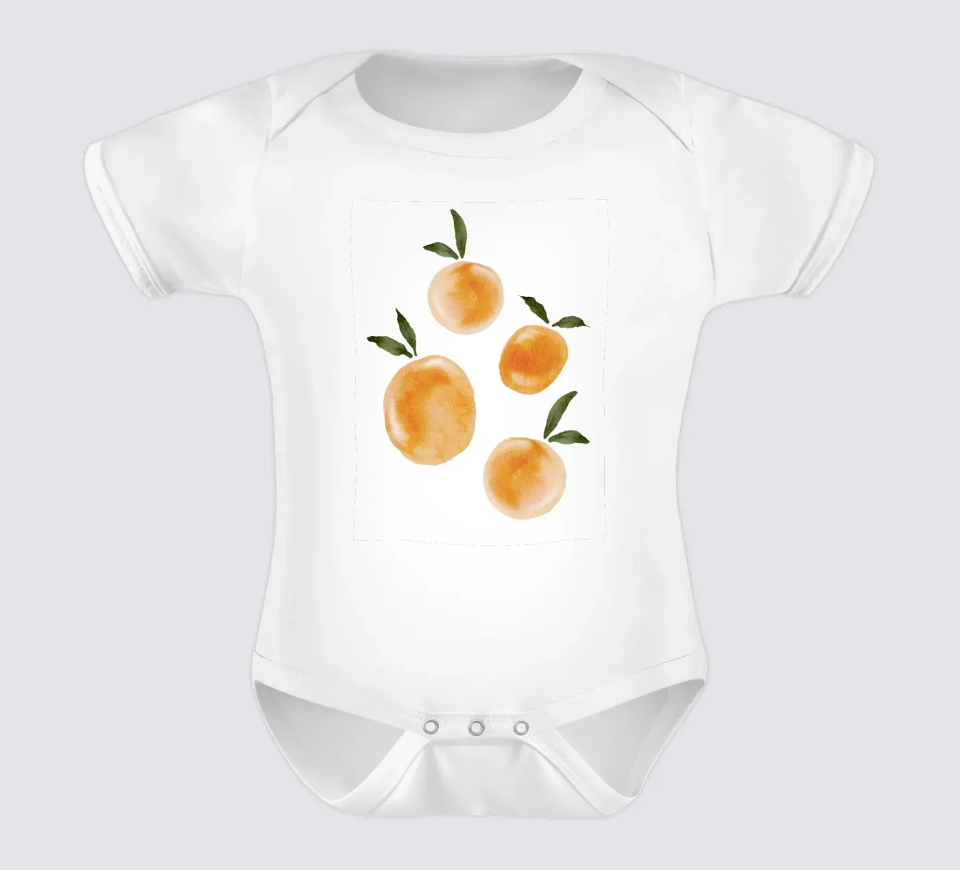 Orange pattern body bébé de Melloi Art Print