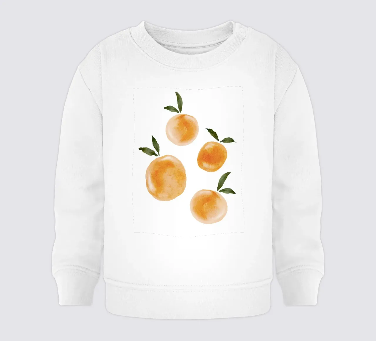 Modello arancione felpa neonato da Melloi Art Print
