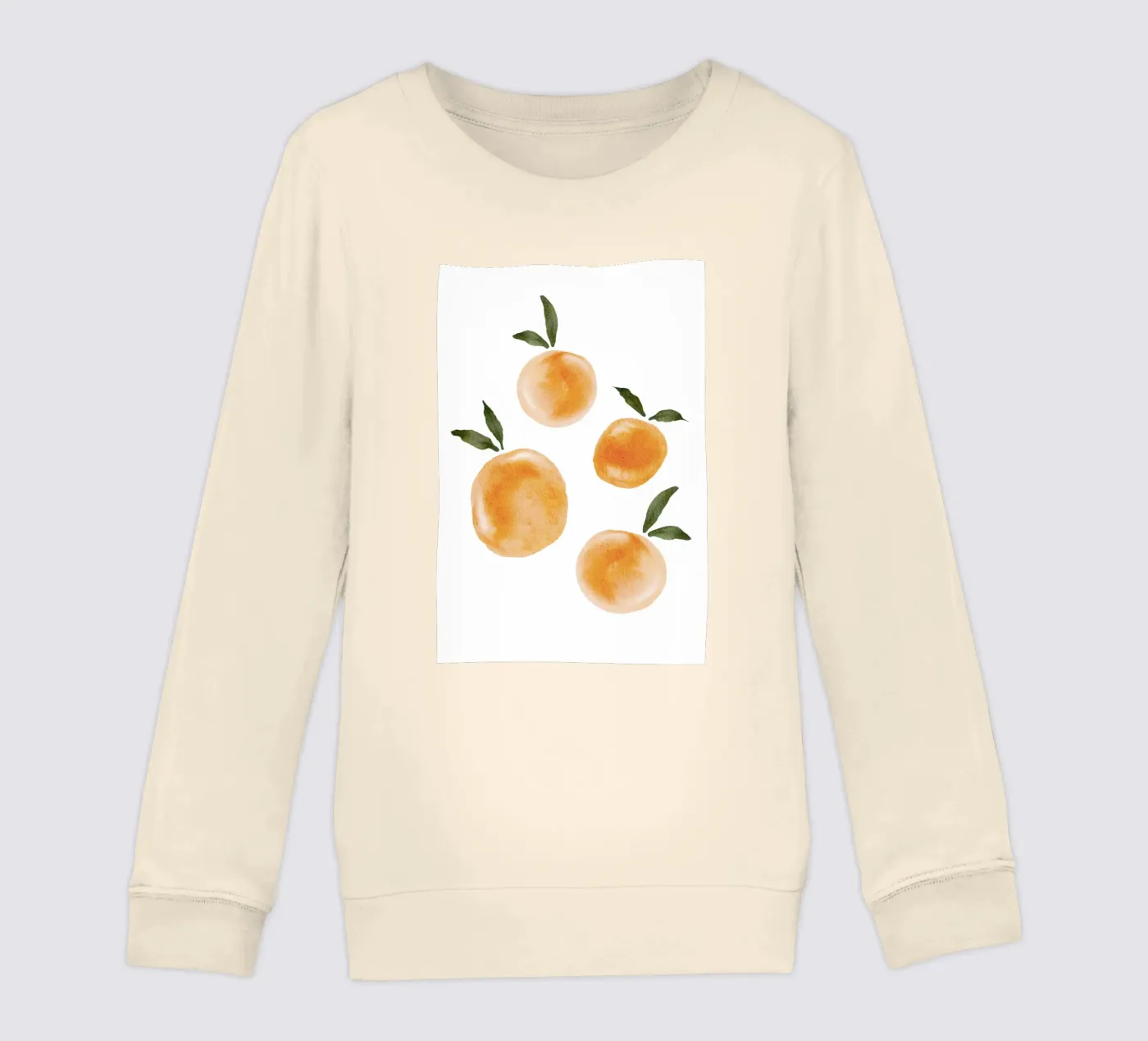Orange pattern Kinder Sweatshirt von Melloi Art Print