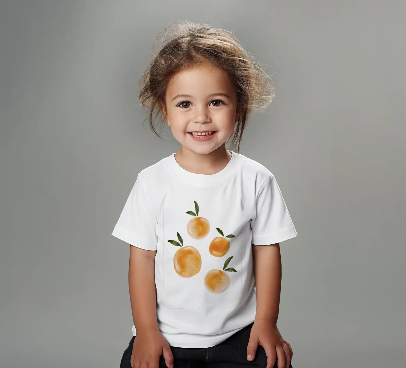 Orange pattern Kinder T-Shirt von Melloi Art Print