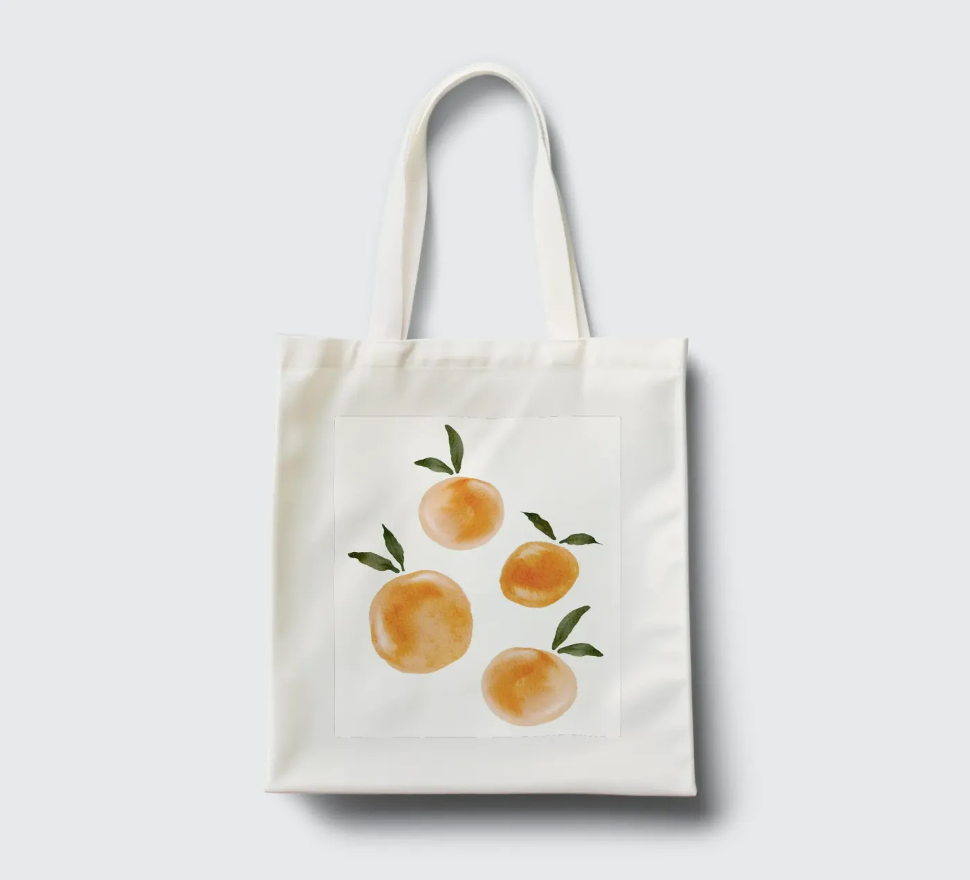 Oranges Pattern Jutebeutel von Melloi Art Print